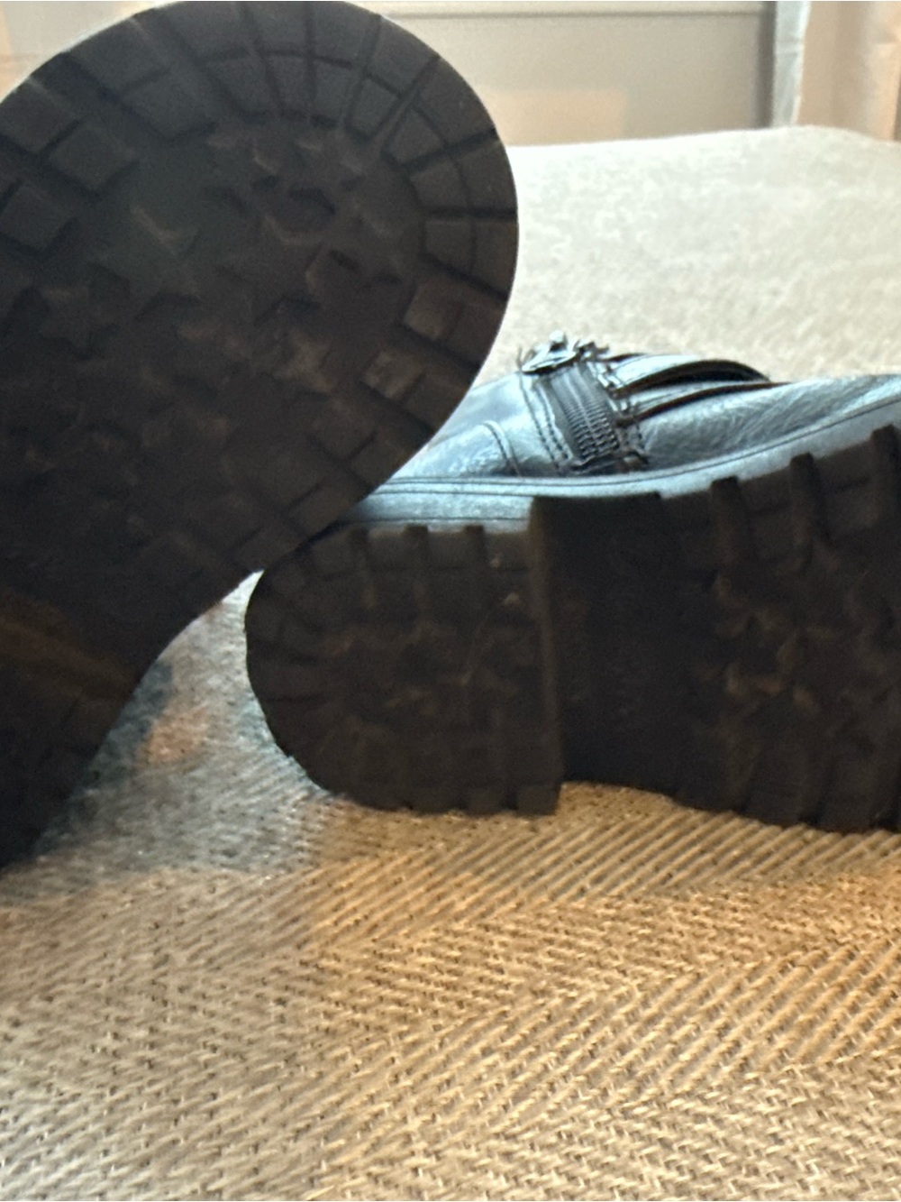Cat & Jack Black Kids Buckle Ankle Boots - Picture 5 of 6